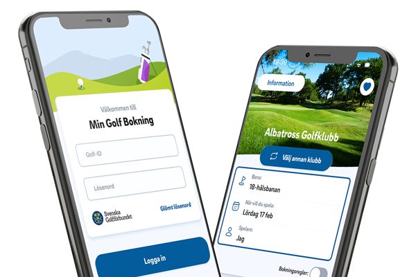 Bokningsapp till Min Golf och Regelappen
