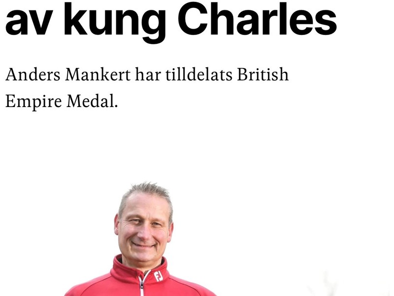 Tidigare Ljunghusenmedlem hedras av Kung Charles!
